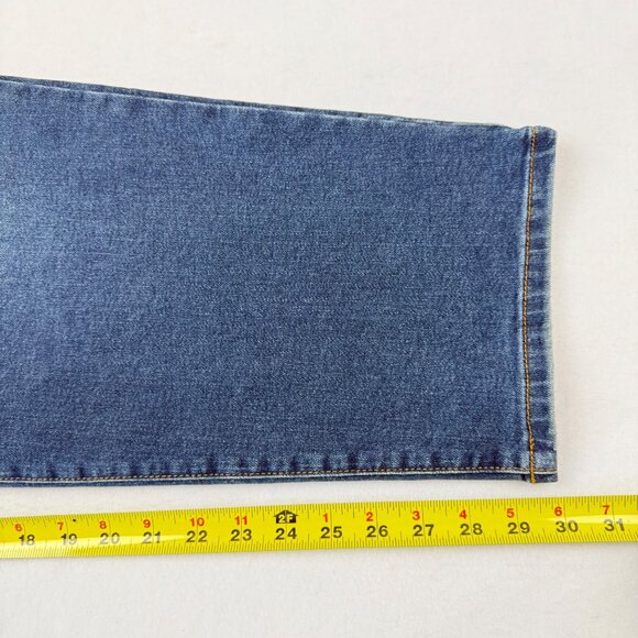 NWT Terra & Sky Women's Straight High Rise Stretch Blue Denim Jeans Plus Sz 26W - Picture 10 of 11